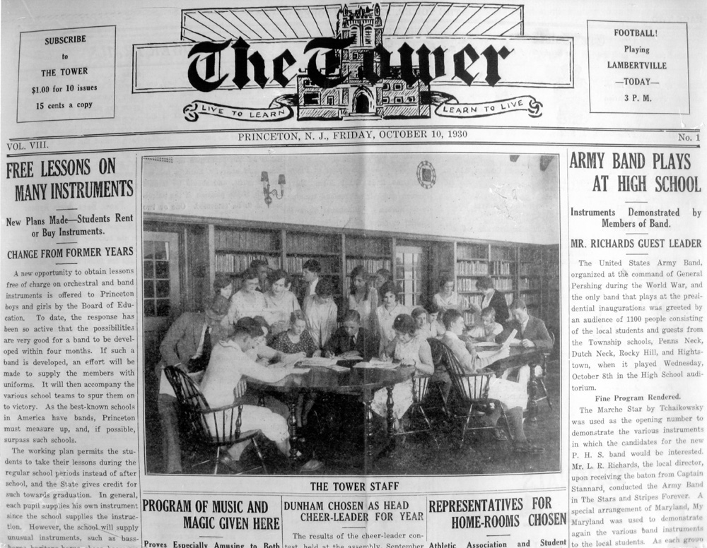 The Tower school newspaper, 1930. PPS Archives
