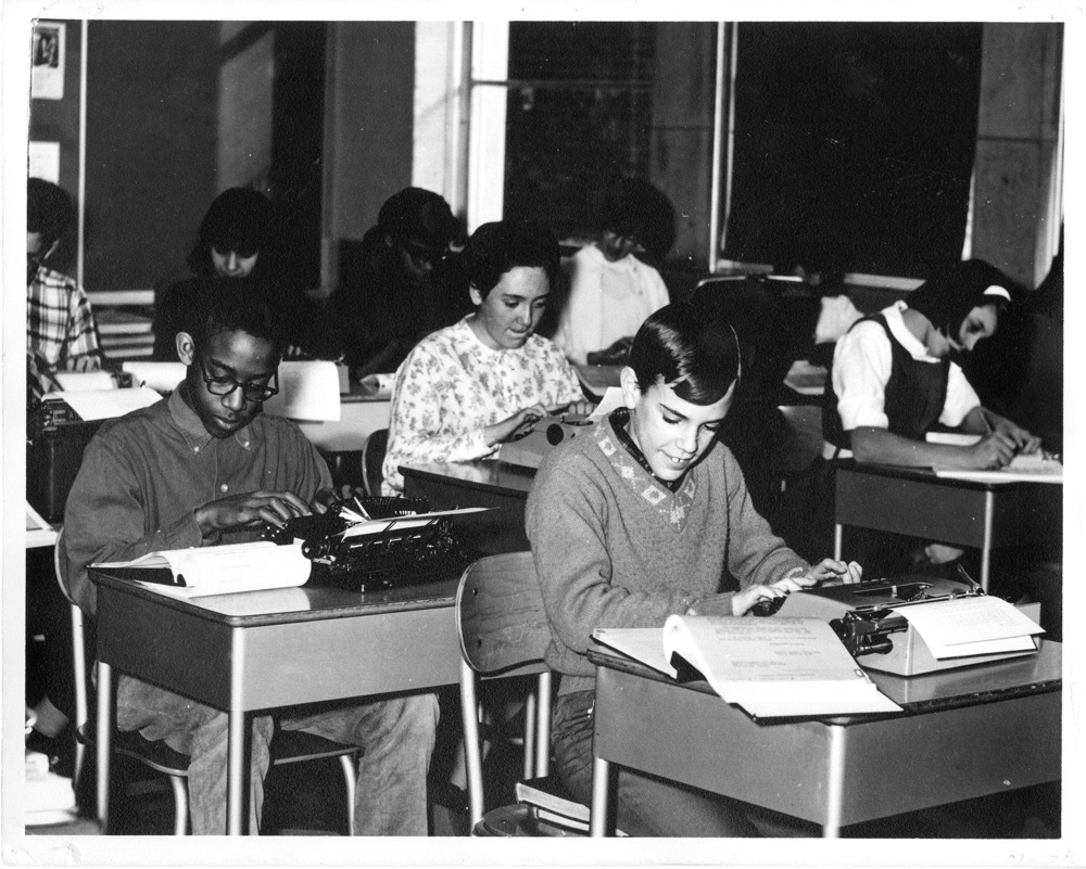 Students at the Valley Road School. PPS Archives