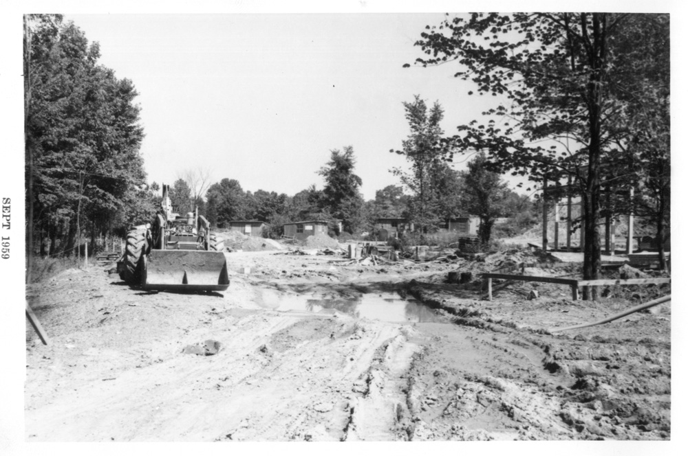 Johnson Park under construction, 1959. 