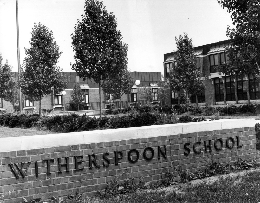 Original plan of John Witherspoon School. Historical Society of Princeton.