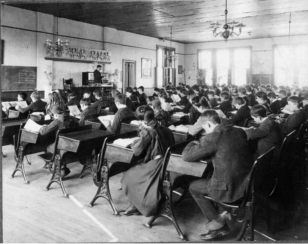 A class at the Princeton Model School. PPS Archives.