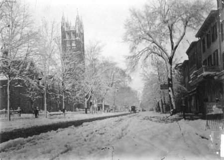 Nassau Street after a snowstorm, ca. 1910